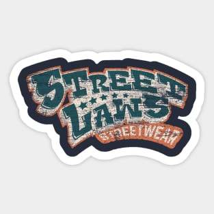 Street Laws Streetwear Sticker